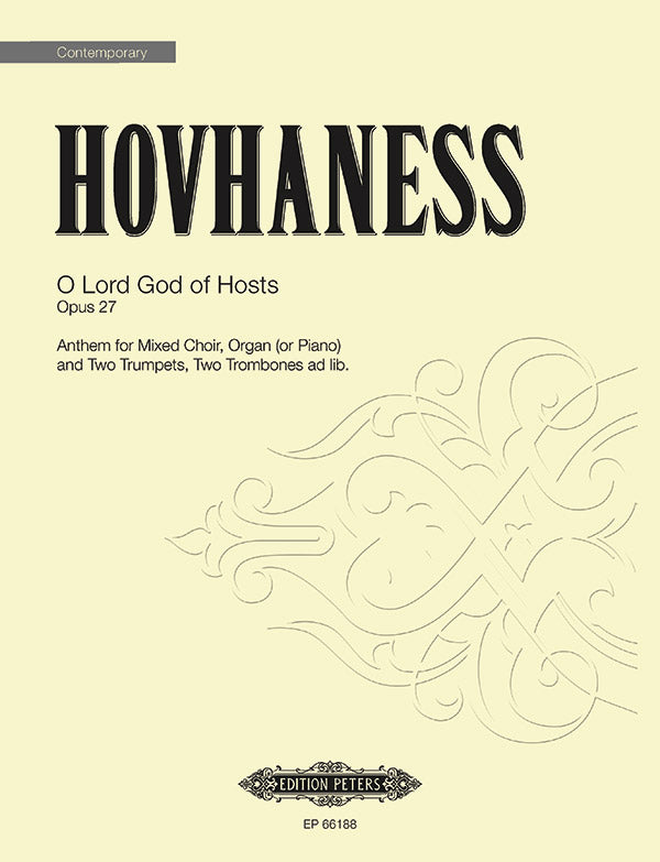 O Lord God of Hosts Op. 27 Cover Image