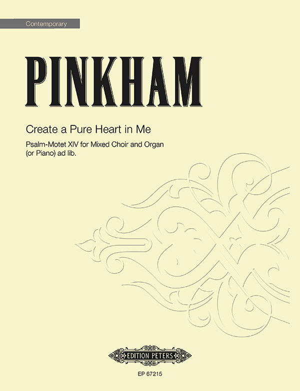 Create a Pure Heart in Me (Psalm-Motet XIV) Cover Image