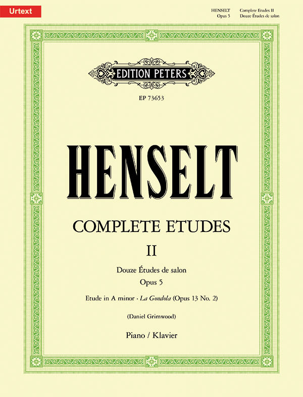 Complete Etudes for Piano, Volume II Cover Image