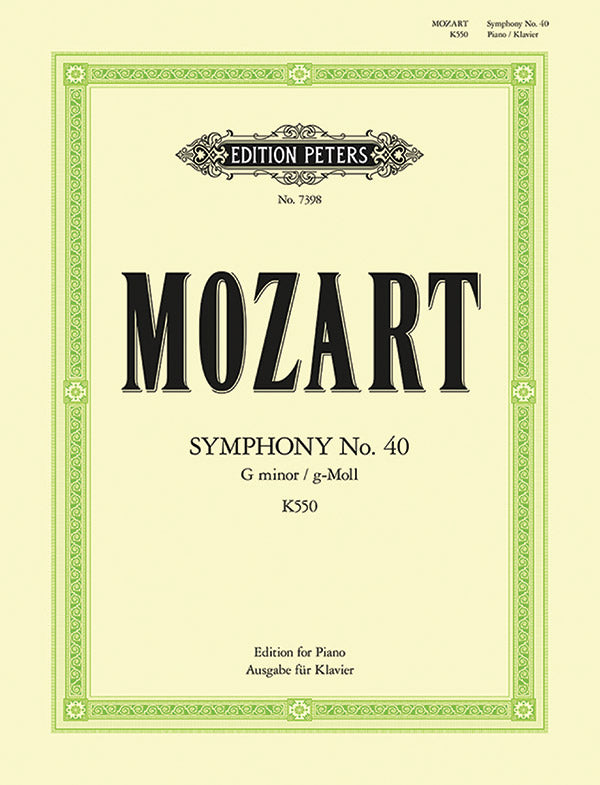Symphony No. 40 in G minor K550 Cover Image
