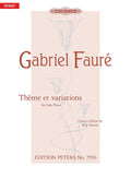 Thème et variations Op. 73 for Piano Cover Image