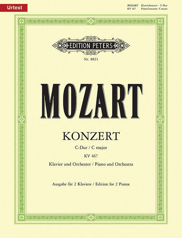 Piano Concerto No. 21 in C K467 (Edition for 2 Pianos) Cover Image