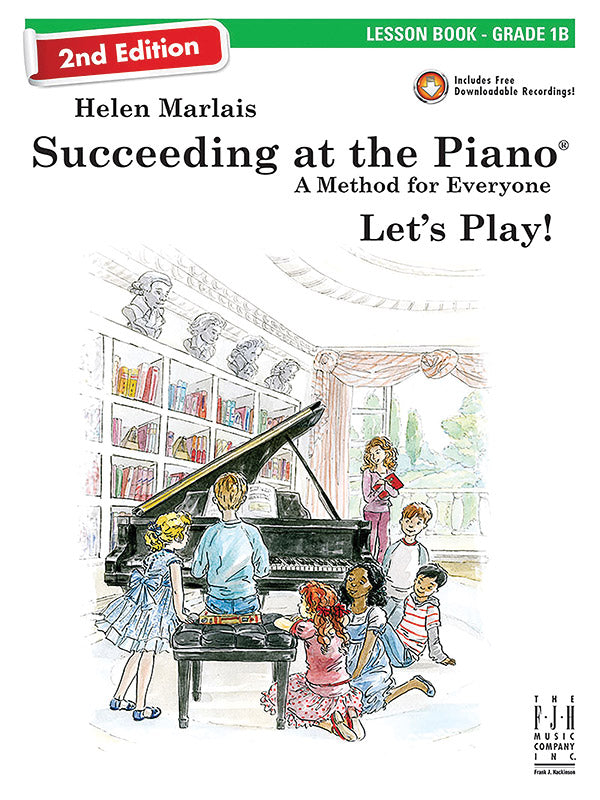 Succeeding at the Piano Lesson Book - Grade 1B (2nd Edition) Cover Image