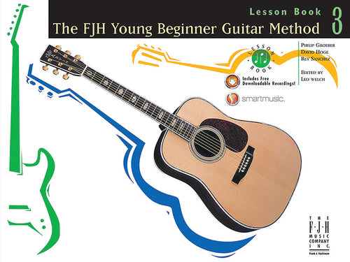 The FJH Young Beginner Guitar Method, Lesson Book 3 Cover Image