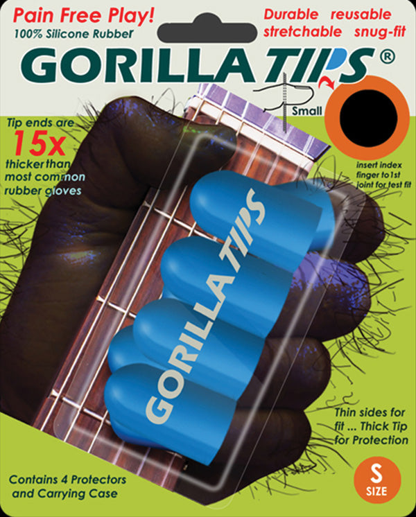 Gorilla Tips Fingertip Protectors Blue Size Small Cover Image