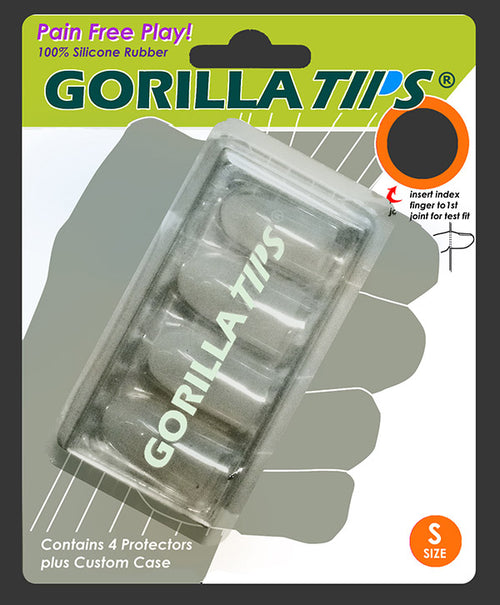 Gorilla Tips Fingertip Protectors Clear Size Small Cover Image