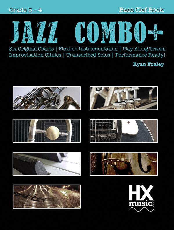 Jazz Combo+ Bass Clef Book 1 Cover Image