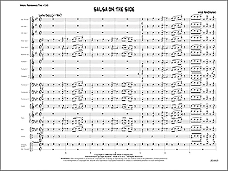 Salsa on the Side: Drum Set Sheet Music Preview