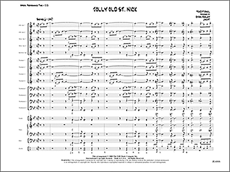 Jolly Old St. Nick: Piano Sheet Music Preview