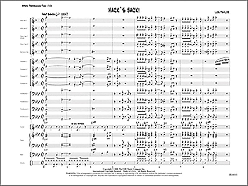 Hack's Back!: Bass Sheet Music Preview