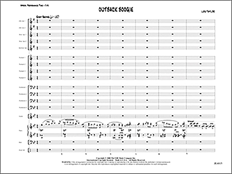 Outback Boogie: Alto Sax 1 Sheet Music Preview