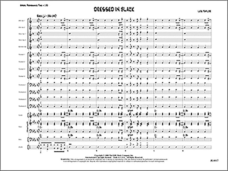 Dressed in Black: Trumpet 4 Sheet Music Preview
