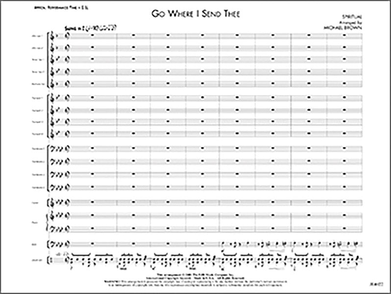 Go Where I Send Thee: Trombone 1 Sheet Music Preview