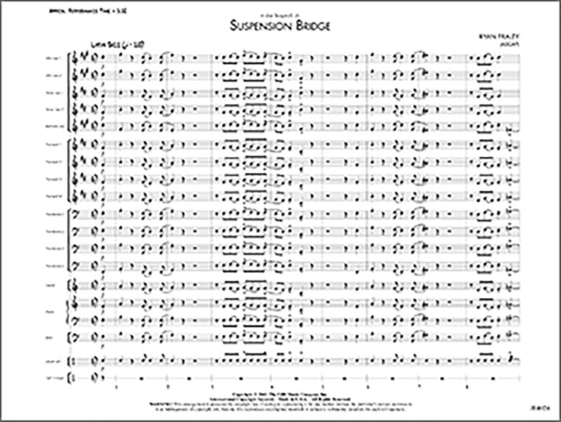 Suspension Bridge: Alto Sax 1 Sheet Music Preview