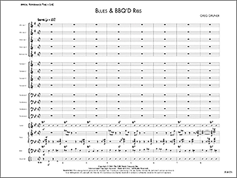 Blues & BBQ'D Ribs: Trombone 3 Sheet Music Preview