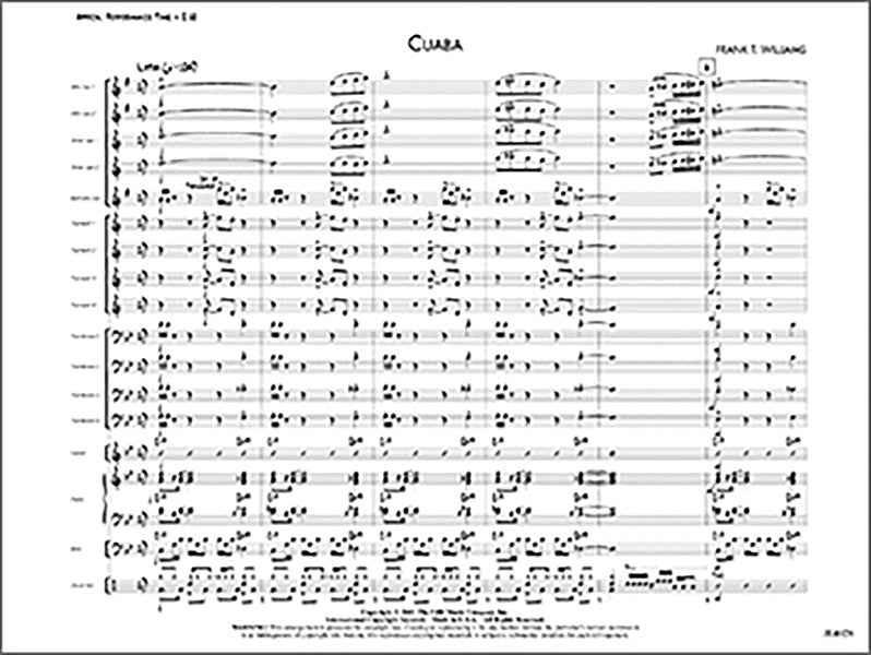 Cuaba: Alto Sax 1 Sheet Music Preview