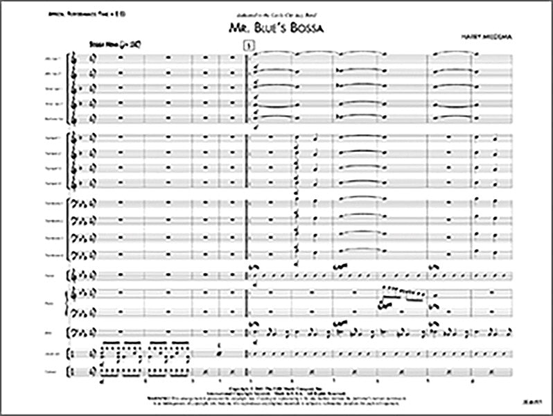 Mr. Blue's Bossa: Trombone 2 Sheet Music Preview