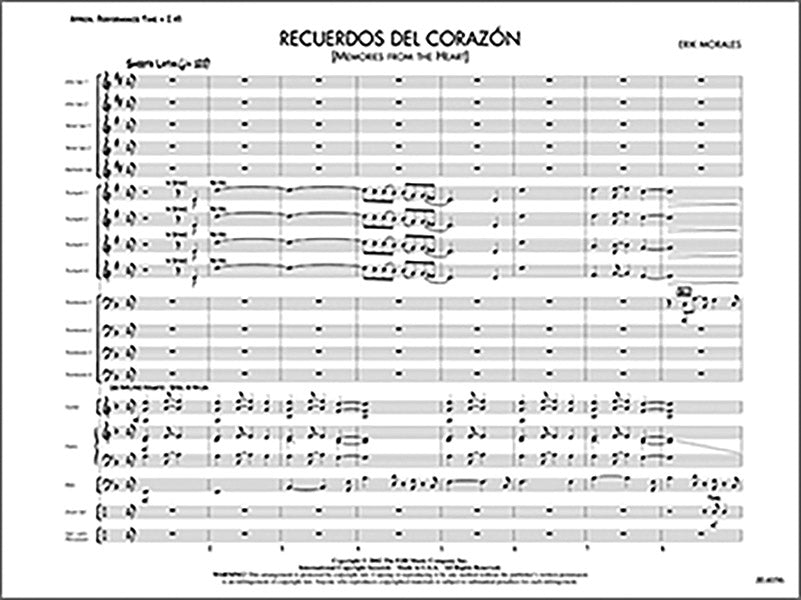 Recuerdos del corazón (Memories from the Heart): Piano Sheet Music Preview