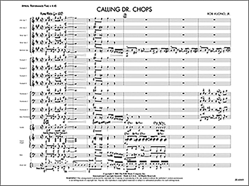 Calling Dr. Chops: Score Sheet Music Preview