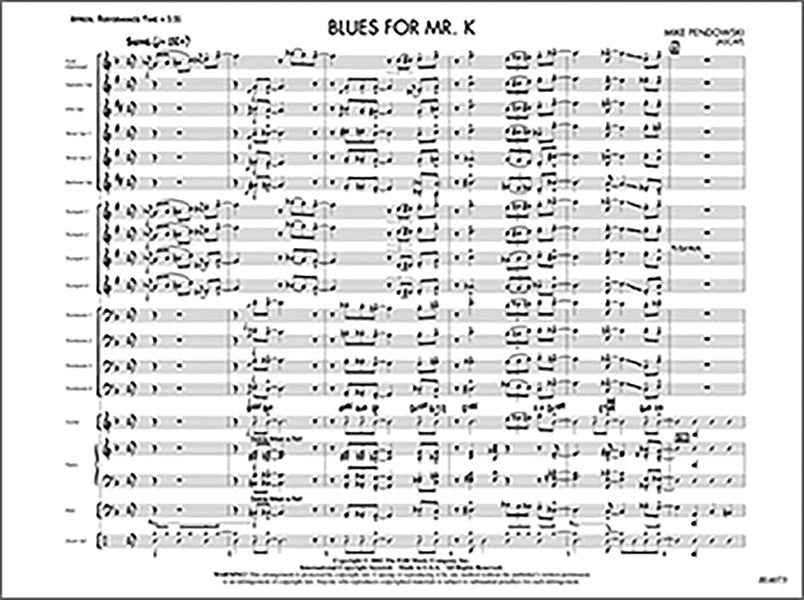 Blues for Mr. K: Trumpet 3 Sheet Music Preview