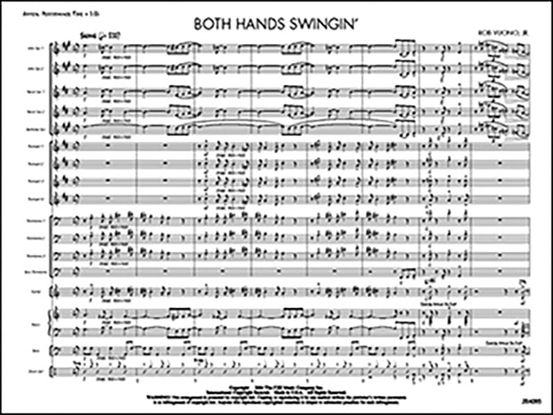 Both Hands Swingin': Trumpet 3 Sheet Music Preview