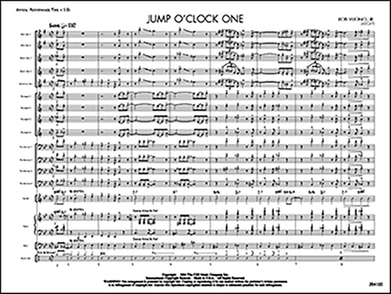 Jump O'Clock One: Piano Sheet Music Preview