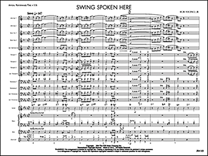 Swing Spoken Here: Trombone 2 Sheet Music Preview