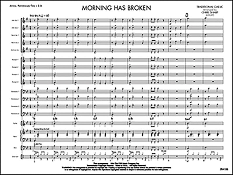 Morning Has Broken: Baritone Sax Sheet Music Preview