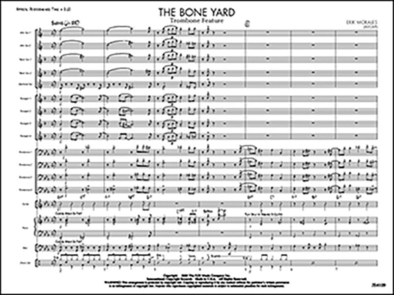 The Bone Yard: Tenor Sax 2 Sheet Music Preview