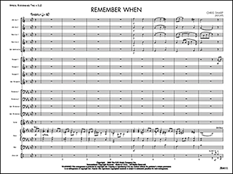 Remember When: Alternate C Flute Sheet Music Preview