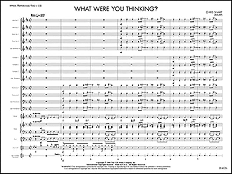 What Were You Thinking?: Trombone 2 Sheet Music Preview