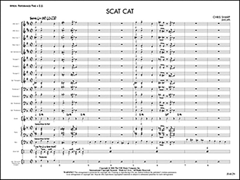 Scat Cat: Opt. Auxiliary Percussion Sheet Music Preview
