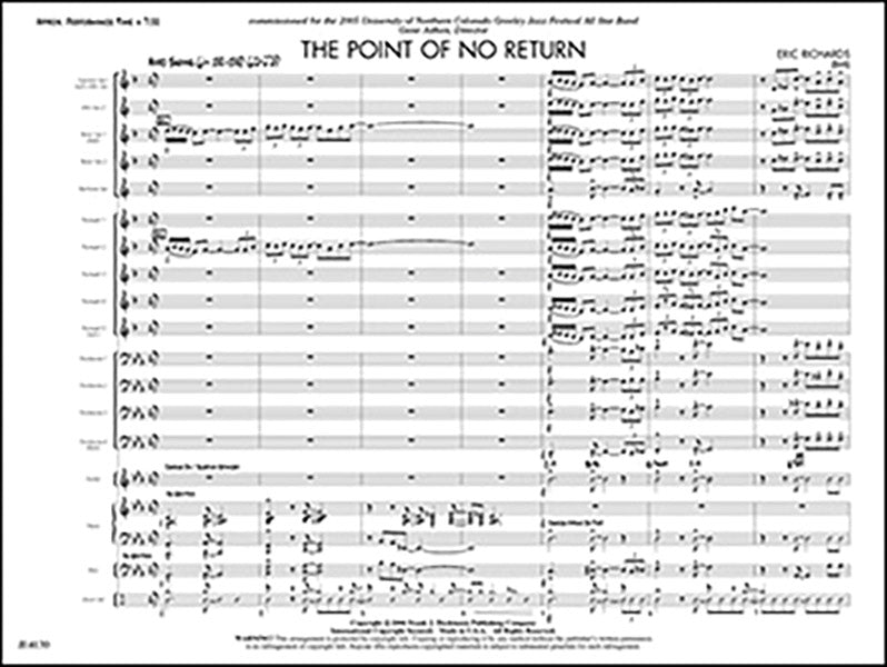 The Point of No Return: Trumpet 5 (opt.) Sheet Music Preview