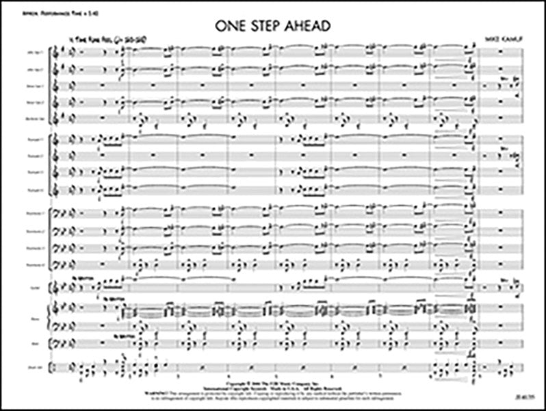 One Step Ahead: Trumpet 2 Sheet Music Preview