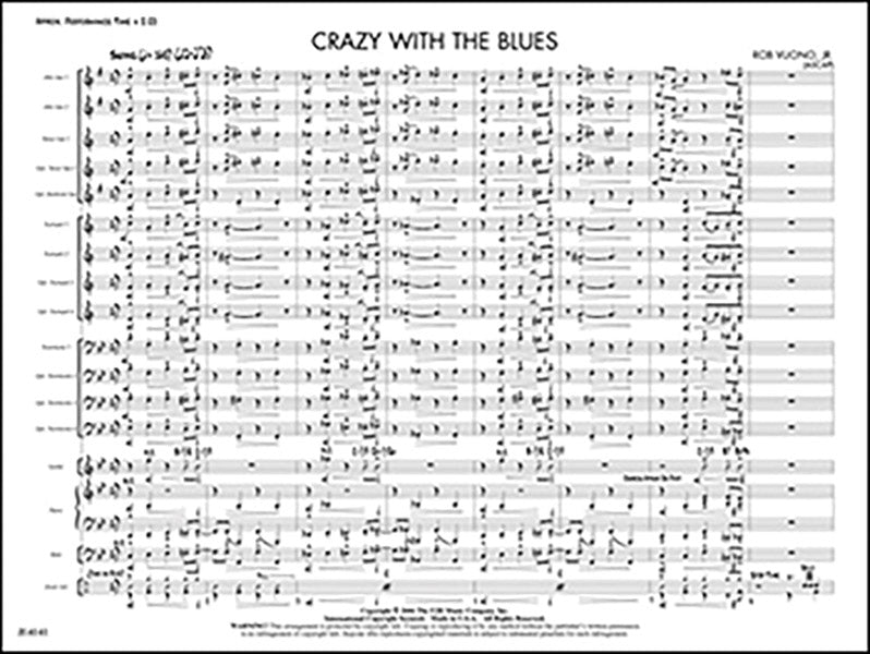 Crazy with the Blues: C Flute (Alternate Part) Sheet Music Preview