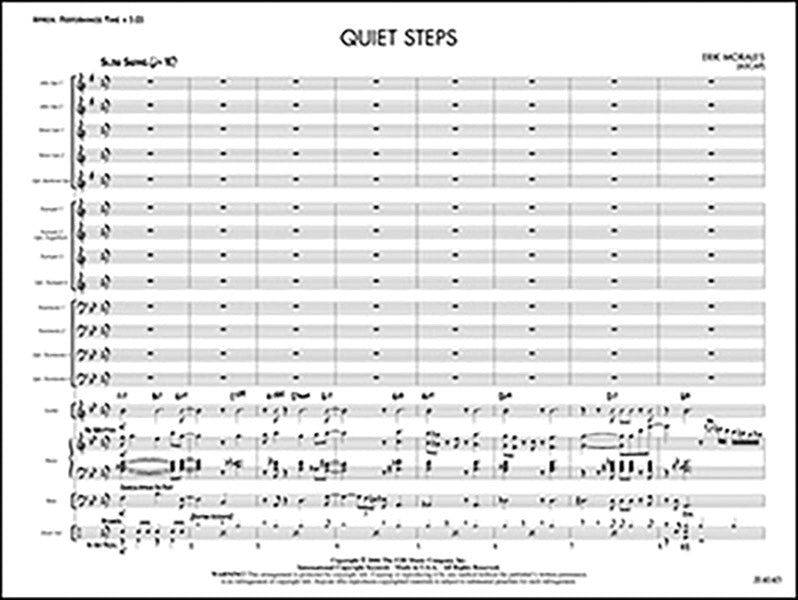 Quiet Steps: Tenor Sax 1 Sheet Music Preview