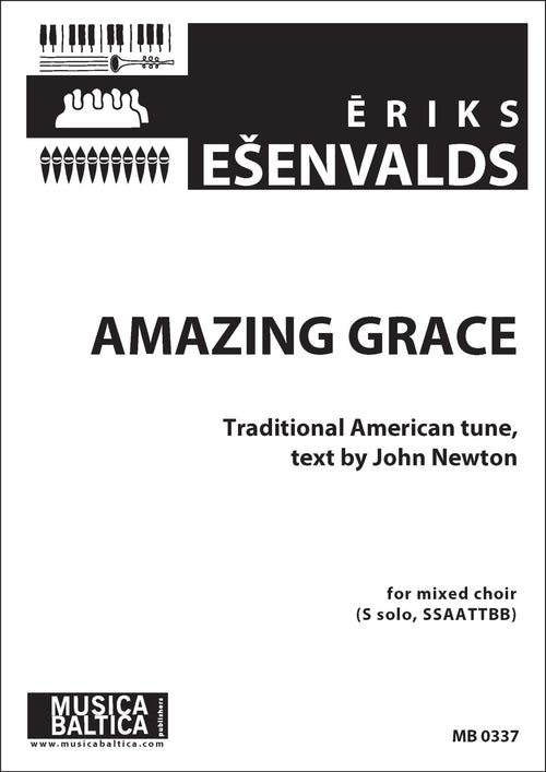 Amazing Grace for SSAATTBB Choir Cover Image