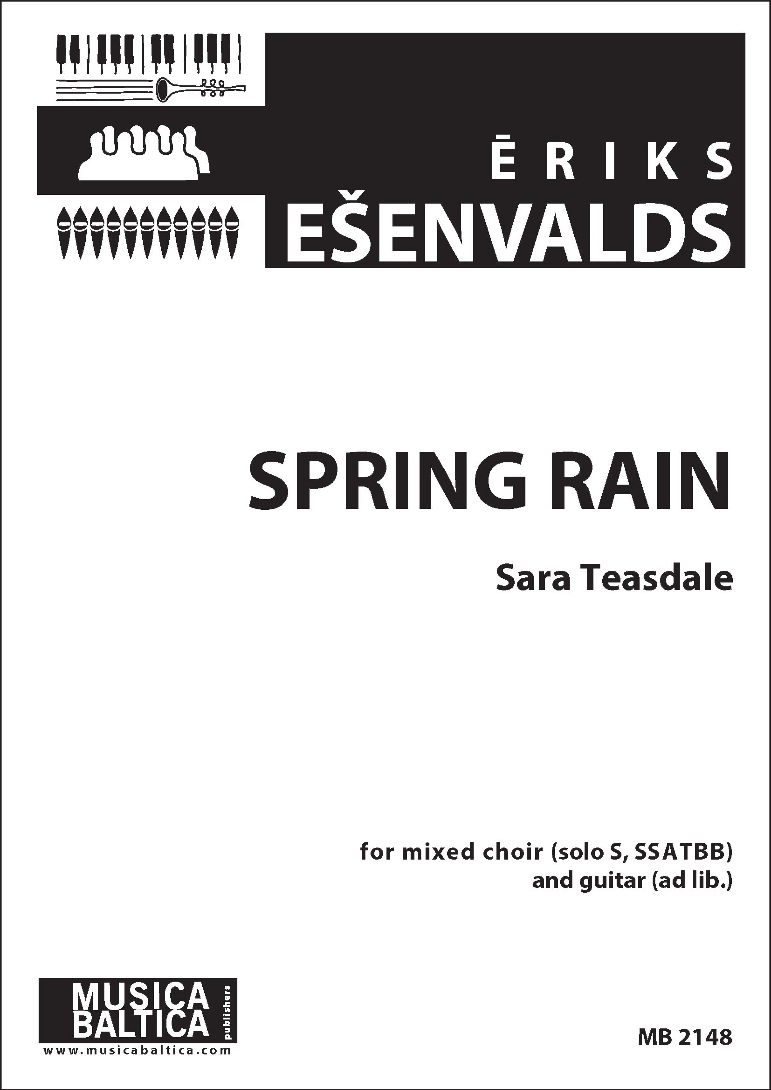 Spring Rain for SSATBB Choir Cover Image