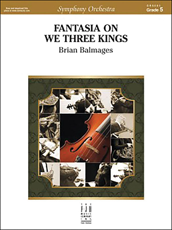 Fantasia on We Three Kings: Percussion 1 Sheet Music Preview