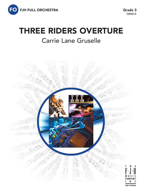 Three Riders Overture: Optional B-flat Bass Clarinet Sheet Music Preview