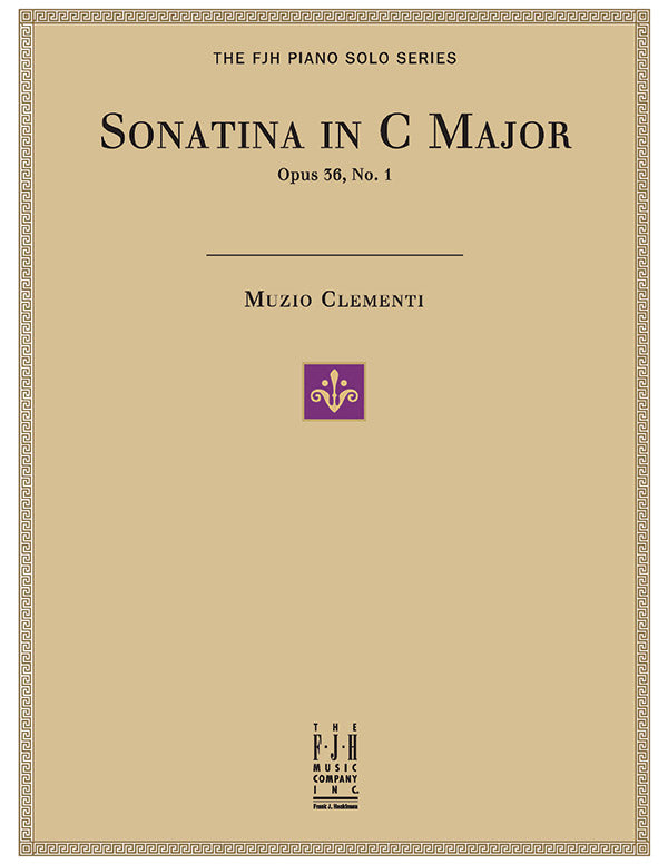 Sonatina in C Major, Op. 36, No. 1 Cover Image