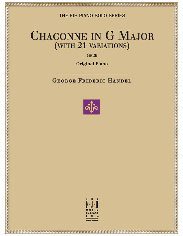 Chaconne in G Major, G 229 Cover Image