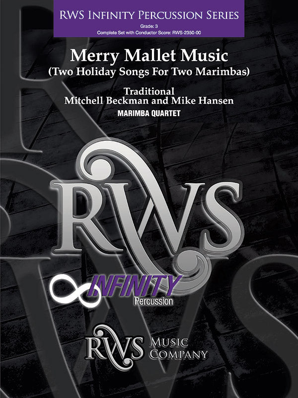 Merry Mallet Music - Two Holiday Songs for Two Marimbas Sheet Music Preview