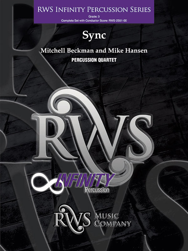 Sync - Percussion Quartet: Cymbals Sheet Music Preview