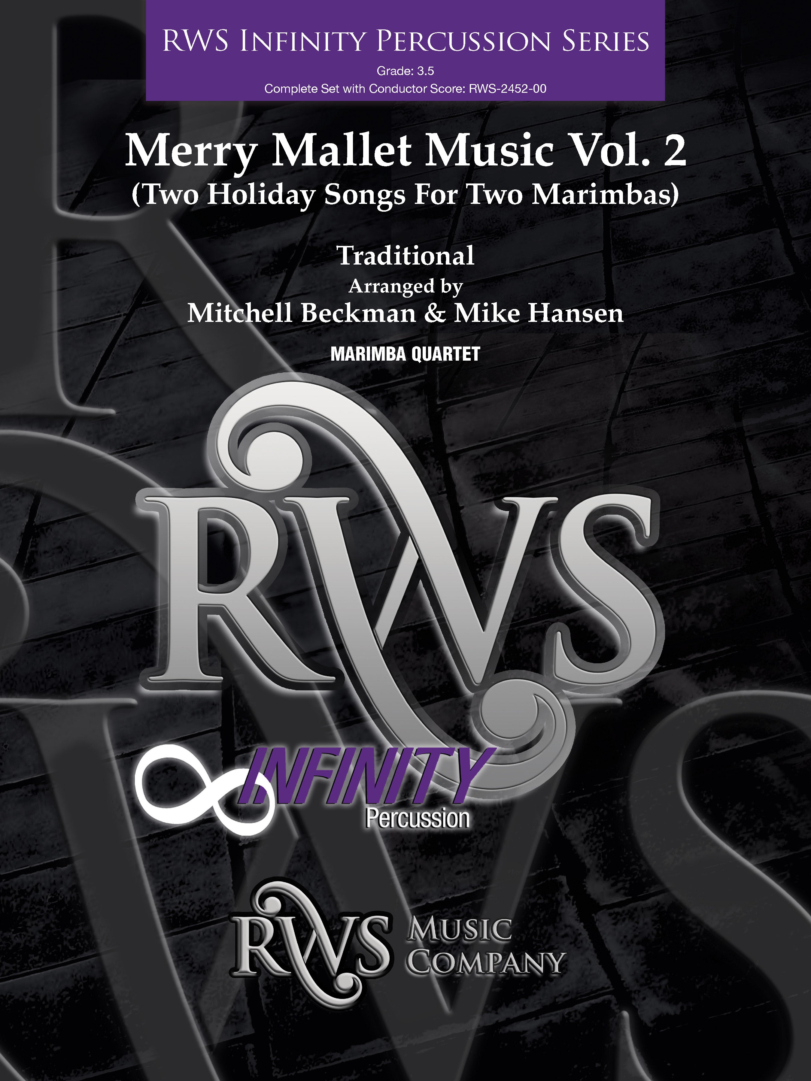 Merry Mallet Music Vol. 2 (Two Holiday Songs For Two Marimbas): 2nd Mallet Percussion Sheet Music Preview