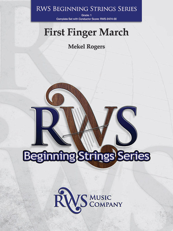 First Finger March: 1st Violin Sheet Music Preview