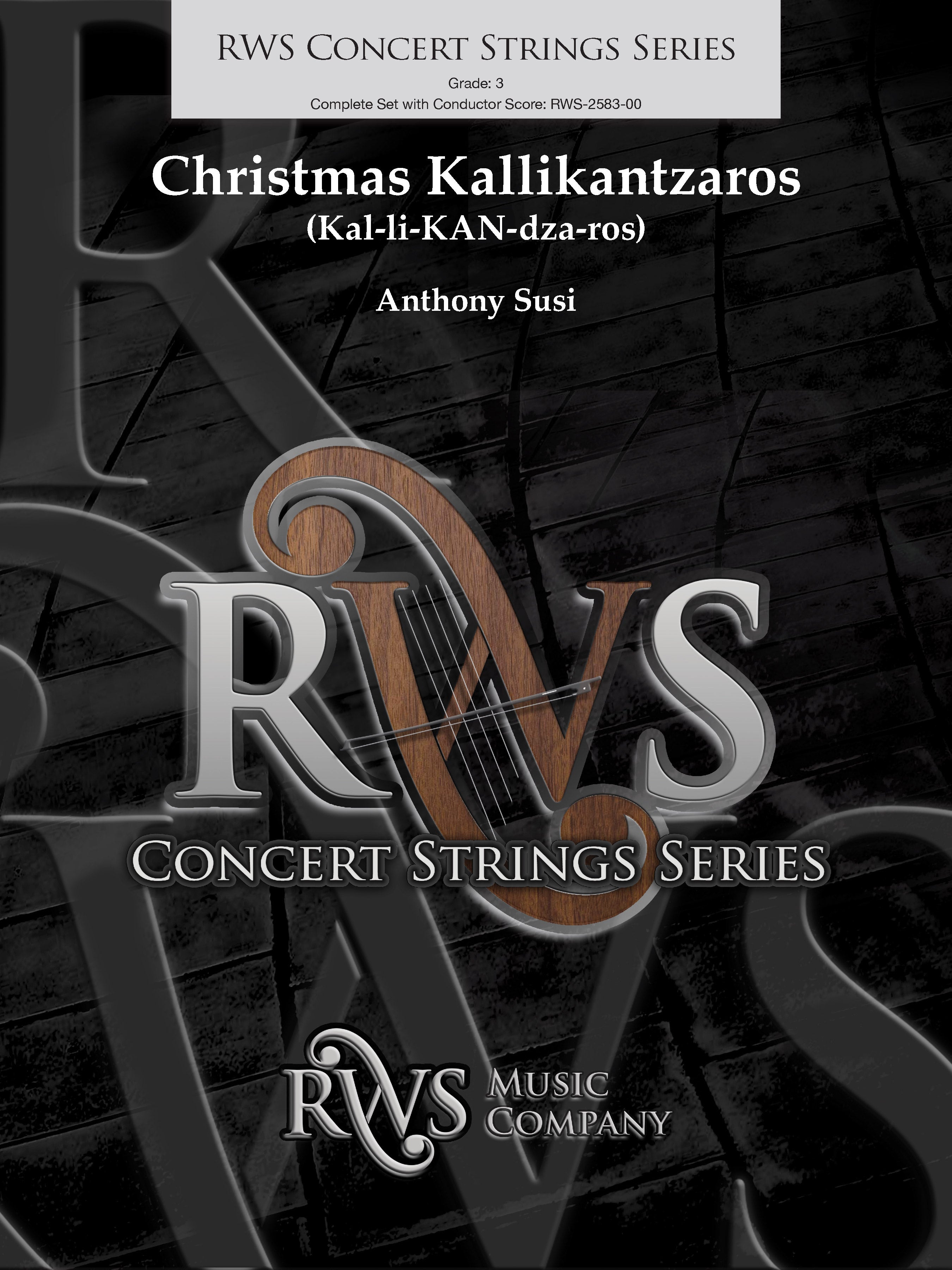 Christmas Kallikantzaros (Kal-li-KAN-dza-ros): 2nd Violin Sheet Music Preview