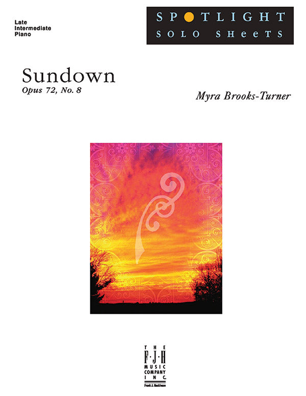 Sundown, Op. 72, No. 8 Sheet Music Preview