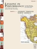 Lessons in Performance Book 1, Journey Through North America - Violin 1 Cover Image