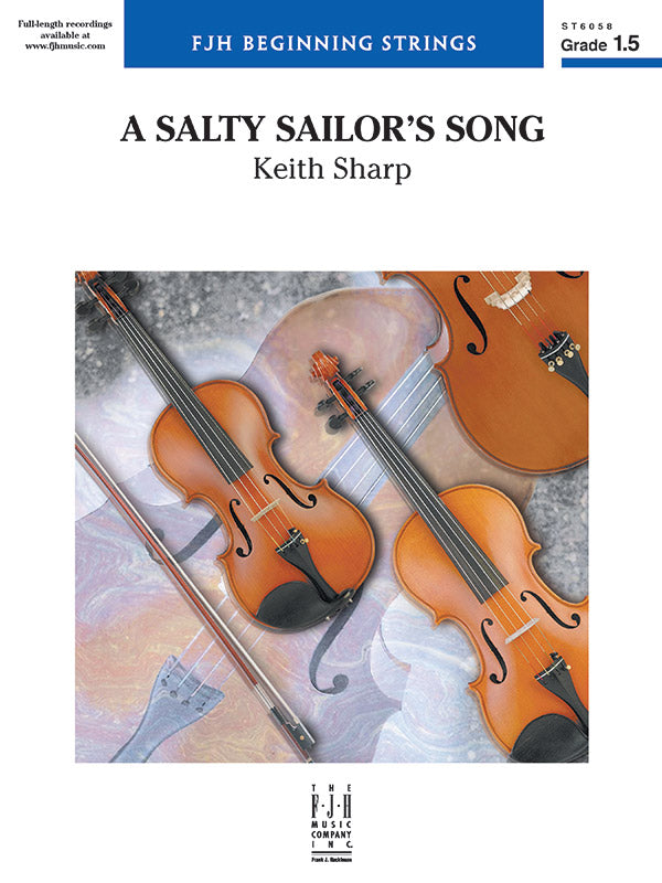A Salty Sailor's Song: Violin 1 (Melody) Sheet Music Preview